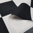 Stretch Flag Checkered Chess fabric - Stretch fabric printed with black and white squares, typical of motor racing.
