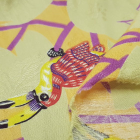 OUTLET Algodón Jacquard Aves Tropicales OUTLET Algodón Jacquard Aves Tropicales