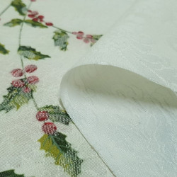 Tablecloths Christmas Jacquard Holly