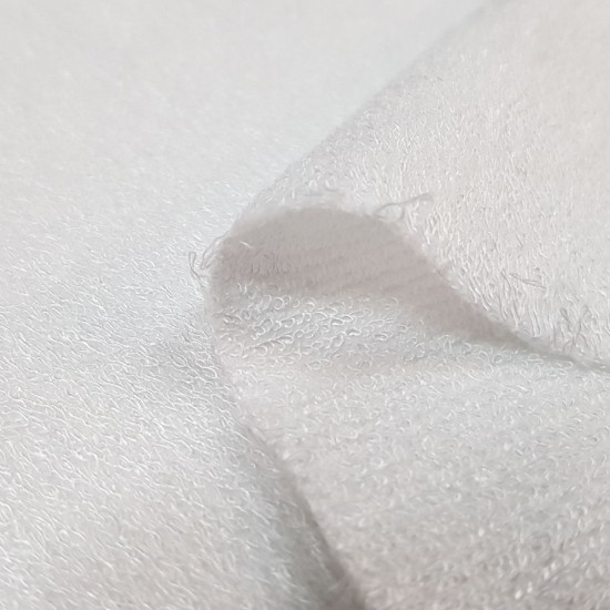Bamboo Terry Cloth 90% fabric - Terry cloth made of bamboo in a high percentage of its composition (90%). The bamboo terry cloth is widely used in childcare, make-up removal pads, reusable compresses, towels, bathrobes... especially indicated for skin