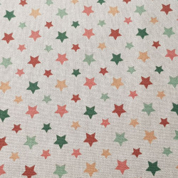 Cotton Linen-look Stars