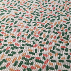 Algodón Aspecto Lino Confetis