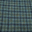 Virgin Wool Checkered Gray Blue fabric - Pure virgin wool fabric with blue and gray checkered patterns. This is a “Gran Reserva fabric” of Textiles Siles, with great quality. The fabric is 140cm wide and its composition is 100% wool.