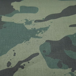 Algodón Camuflaje Verde Grande