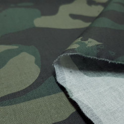 Algodón Camuflaje Verde Grande