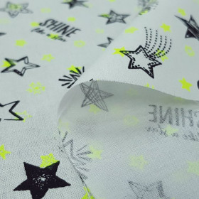 Algodón Estrellas Neon Amarillo Algodón Estrellas Neon Amarillo