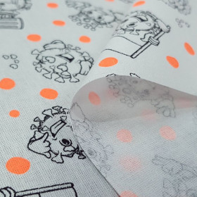 Cotton Coronavirus Neon Orange