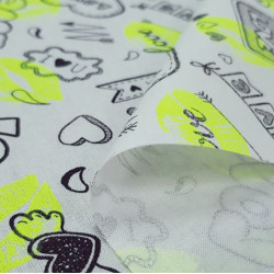 Cotton Kisses Love Neon Yellow Cotton Kisses Love Neon Yellow