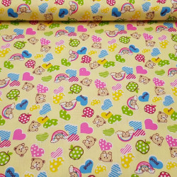 Cotton Bears and Hearts