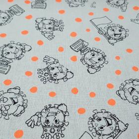 Cotton Coronavirus Neon Orange