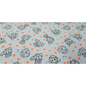 Algodón Coronavirus Neon Naranja