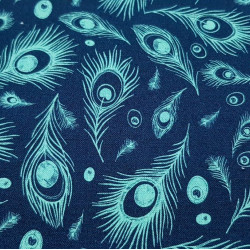 Cotton Feathers Turkey Blue Navy