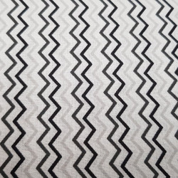 Cotton Gray Zigzag