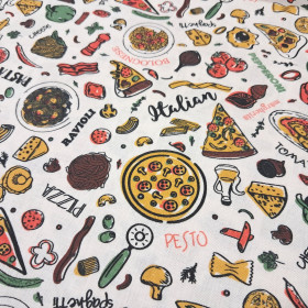 Algodón Pizza Pasta Italiana