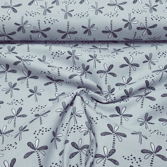 Cotton Safari Central Trees fabric - Cotton fabric with drawings of trees on a gray background. This fabric is part of the Safari Central collection by Fabric Palette The fabric is 110cm wide and its composition is 100% cotton.