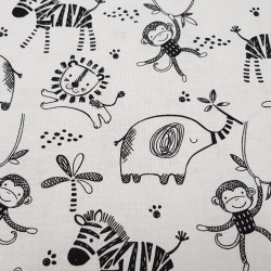 Cotton Safari Central Animals