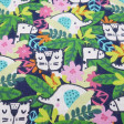 Cotton Hidden Animals fabric - American wide cotton fabric with pictures of jungle animals hidden among plants. This fabric is part of the Hide & Seek Collection by Fabric Palette. The fabric is 110cm wide and its composition is 100% cotton.