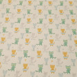 Cotton Cool Cats fabric - Cotton poplin fabric with drawings of cool cats, riding scooters, wearing sunglasses... on a light background. The fabric measures 150cm wide and its composition is 100% cotton.