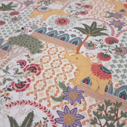 Cotton Elephants Mosaic Goa India Cotton Elephants Mosaic Goa India