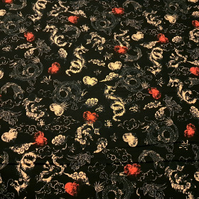 Algodón Dragones Orientales Algodón Dragones Orientales