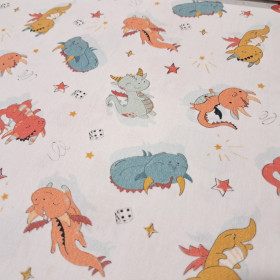 Algodón Dragones Graciosos Magus Algodón Dragones Graciosos Magus