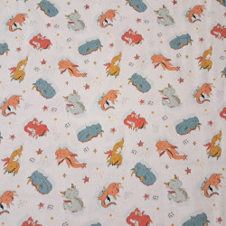 Algodón Dragones Graciosos Magus