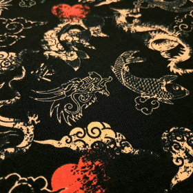 Algodón Dragones Orientales Algodón Dragones Orientales