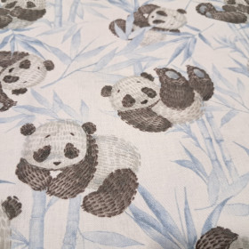 Cotton Blue Bamboo Pandas Cotton Blue Bamboo Pandas