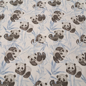 Cotton Blue Bamboo Pandas Cotton Blue Bamboo Pandas