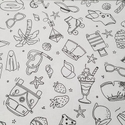 Algodón Colorear Vacaciones Algodón Colorear Vacaciones