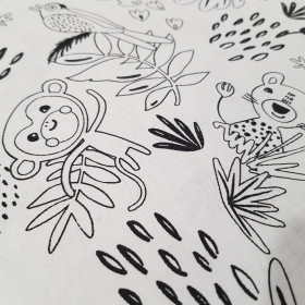 Algodón Colorear Animales Jungla