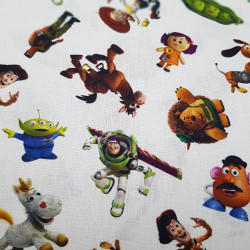 Cotton Disney Toy Story White
