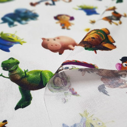 Cotton Disney Toy Story White Cotton Disney Toy Story White