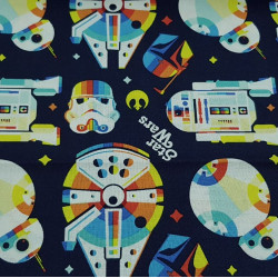 Algodón Star Wars Rainbow Algodón Star Wars Rainbow