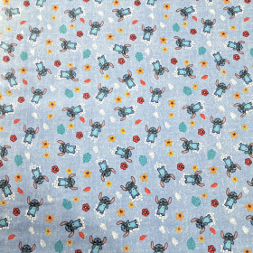 Cotton Disney Stitch Flowers Cotton Disney Stitch Flowers