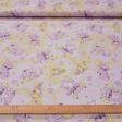 Cotton Disney Stitch Angel Hearts fabric Pastel pink cotton poplin fabric with spiral background and Angel (Stitch's girlfriend) print with hearts and rag dolls