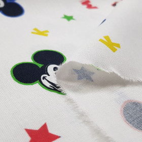 Cotton Disney Mickey Faces Letters