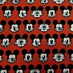 Cotton Disney Mickey Faces Red