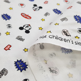 Algodón Disney Mickey Hey Blanco