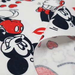Algodón Disney Mickey Minnie Love