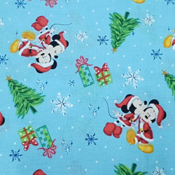 Algodón Disney Mickey Minnie Navidad