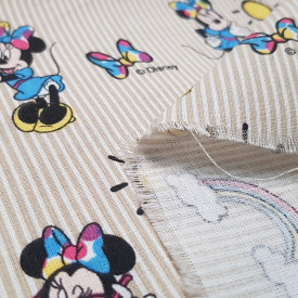 Cotton Disney Minnie Rainbow fabric | Textil Siles fabric store