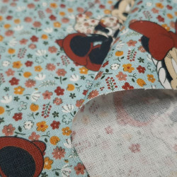 Algodón Disney Minnie Flores