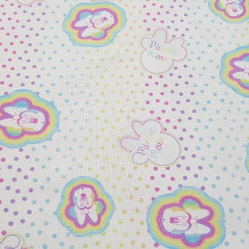 Cotton Disney Minnie Multicolor Dots