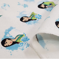 Algodón Disney Mulán Azul