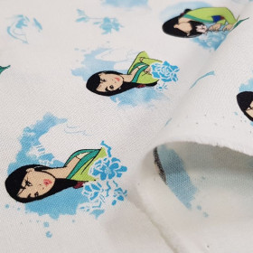 Cotton Disney Mulan Blue