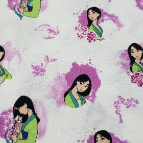 Algodón Disney Mulán Rosa