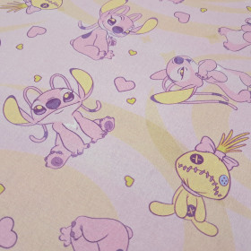 Cotton Disney Stitch Angel Hearts
