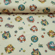 Paw Patrol Cotton Light Yellow fabric - Children's cotton fabric with the characters of the Paw Patrol on a light yellow background. The fabric is 140cm wide and its composition 100% cotton