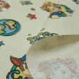 Paw Patrol Cotton Light Yellow fabric - Children's cotton fabric with the characters of the Paw Patrol on a light yellow background. The fabric is 140cm wide and its composition 100% cotton